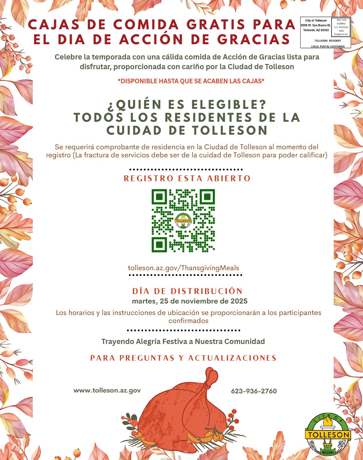 Thanksgiving 2025 Phase 2 Spanish