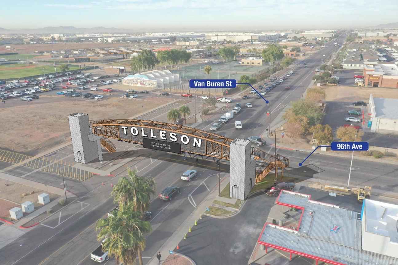 Pedestrian Bridge 96th Ave Rendering